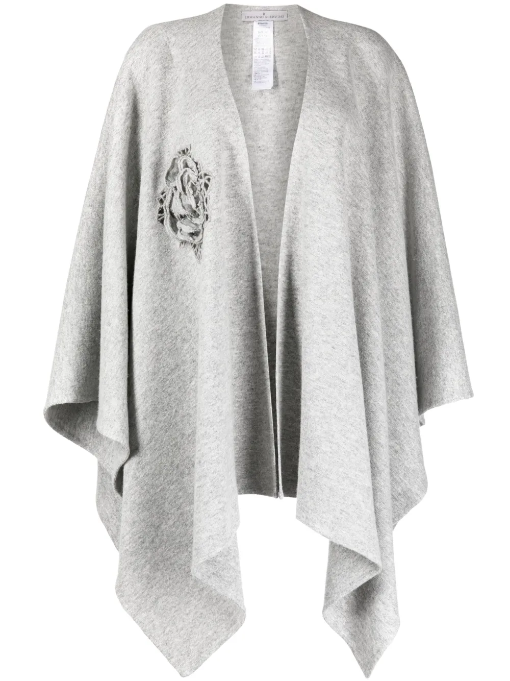 Кардиган-пальто с цветочной аппликацией Ermanno Scervino, серый
Кардиган-пальто с цветочной аппликацией Ermanno Scervino, серый