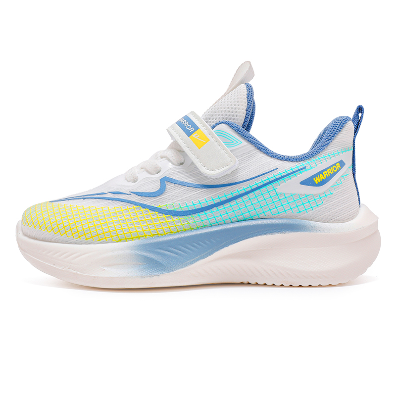 Детские кроссовки для бега WARRIOR, белый/синий 
Детские кроссовки для бега WARRIOR, белый/синий