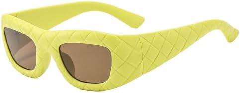 Универсальные солнцезащитные очки с модным дизайном для женщин, стильные очки для мужчин с зеркальным покрытием и улучшенной защитой от УФ-излучения UV400 для вождения MTZJH, Yellow
Универсальные солнцезащитные очки с модным дизайном для женщин, стильные очки для мужчин с зеркальным покрытием и улучшенной защитой от УФ-излучения UV400 для вождения MTZJH, Yellow