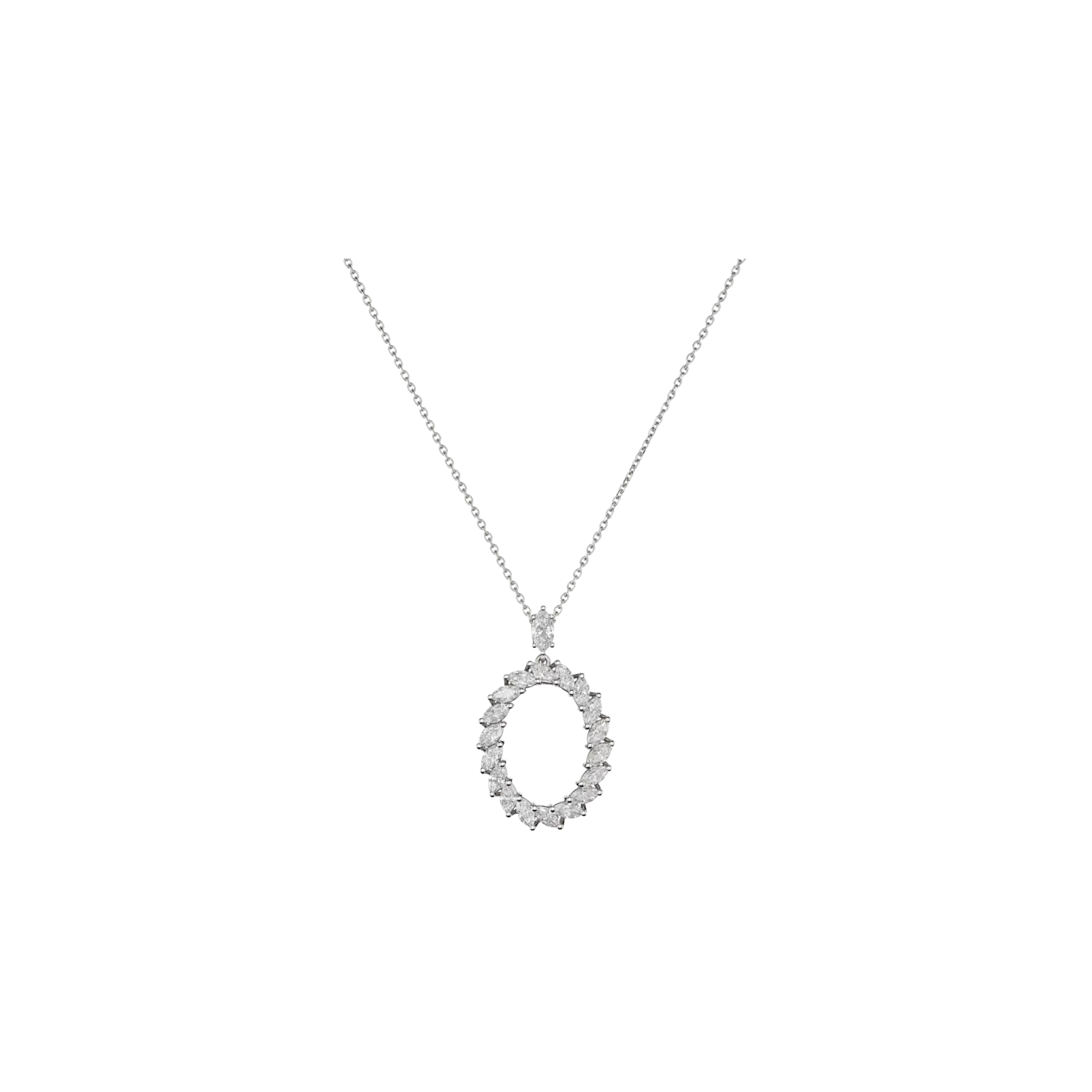 Колье Chopard L'heure du diamant marquise из белого золота с бриллиантами
Колье Chopard L'heure du diamant marquise из белого золота с бриллиантами