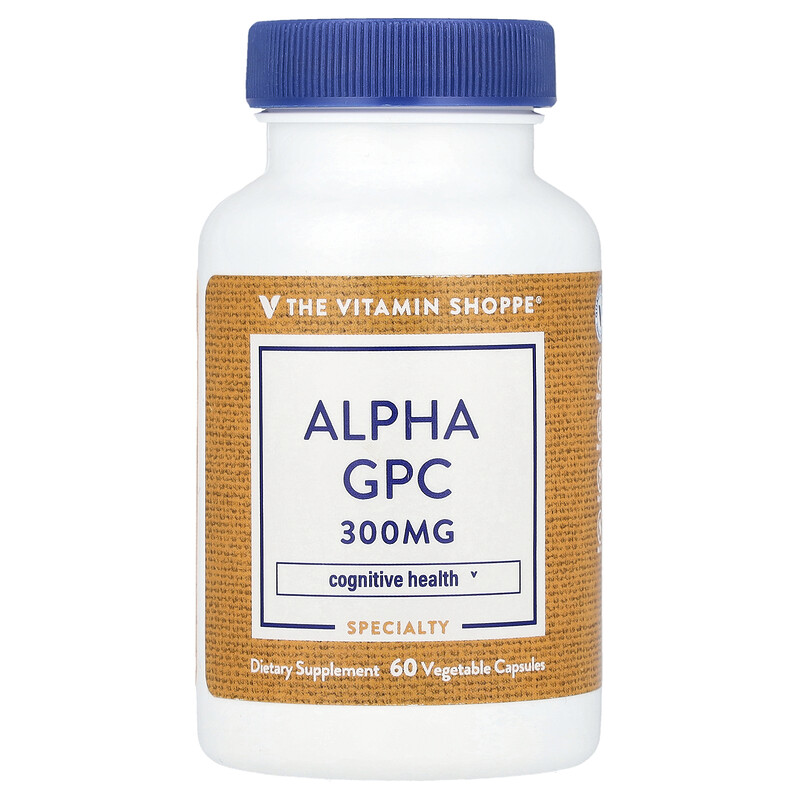 The Vitamin Shoppe, Alpha GPC, 300 мг, 60 растительных капсул
The Vitamin Shoppe, Alpha GPC, 300 мг, 60 растительных капсул