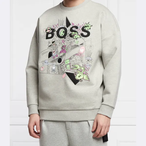 Толстовка Salbo Lotus стандартного кроя Boss, серый
Толстовка Salbo Lotus стандартного кроя Boss, серый