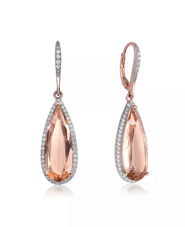 Элегантные серьги каплевидной формы с кубическим цирконием в центре Rachel Glauber, pink
Элегантные серьги каплевидной формы с кубическим цирконием в центре Rachel Glauber, pink