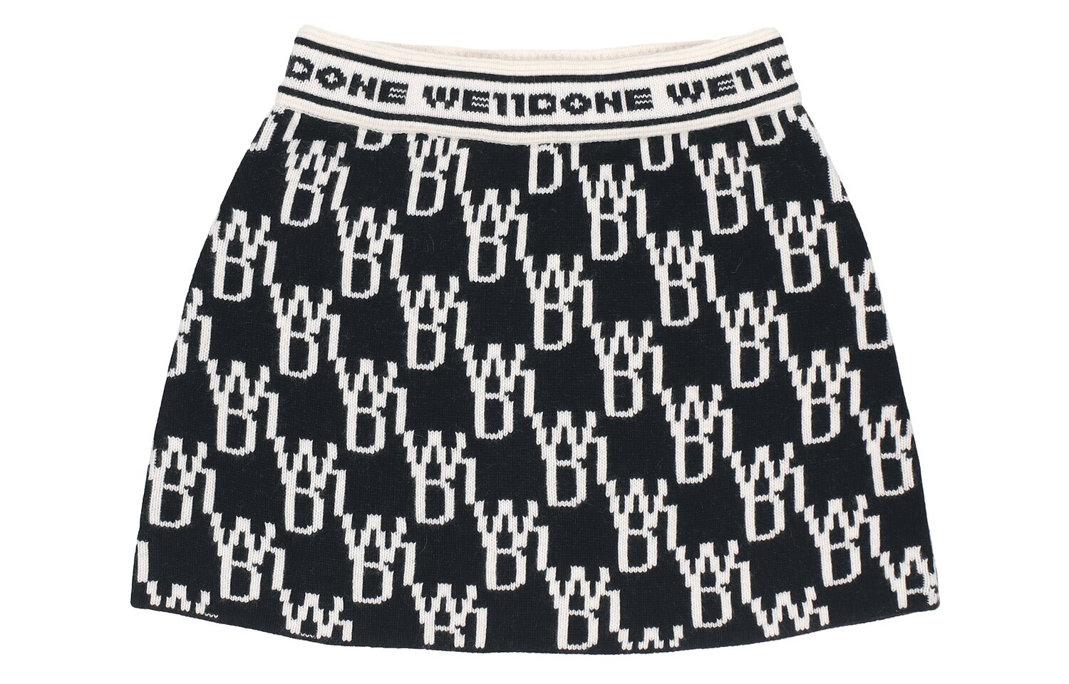 WE11DONE Мини-юбка-свитер WD1 с логотипом 'Black'
WE11DONE Мини-юбка-свитер WD1 с логотипом 'Black'