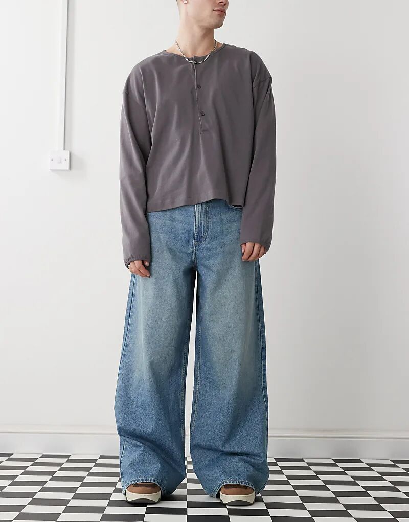 Джинсы COLLUSION X003 с широкими штанинами, средне-синего цвета - MBLUE
Джинсы COLLUSION X003 с широкими штанинами, средне-синего цвета - MBLUE