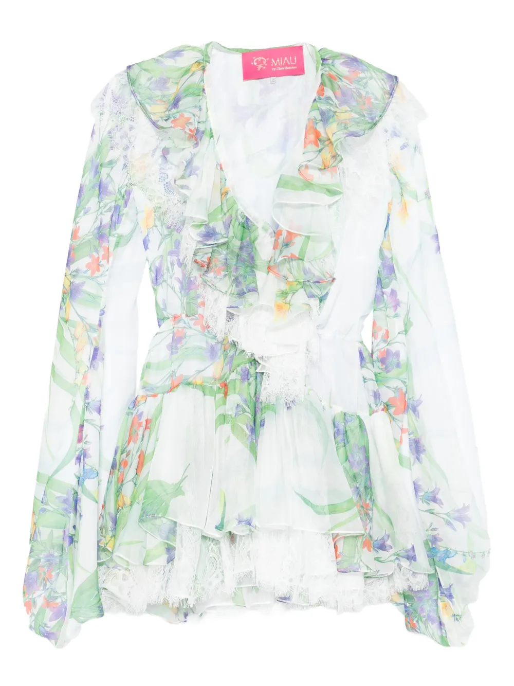 Мини-платье с цветочным принтом MIAU by Clara Rotescu, белый
Мини-платье с цветочным принтом MIAU by Clara Rotescu, белый