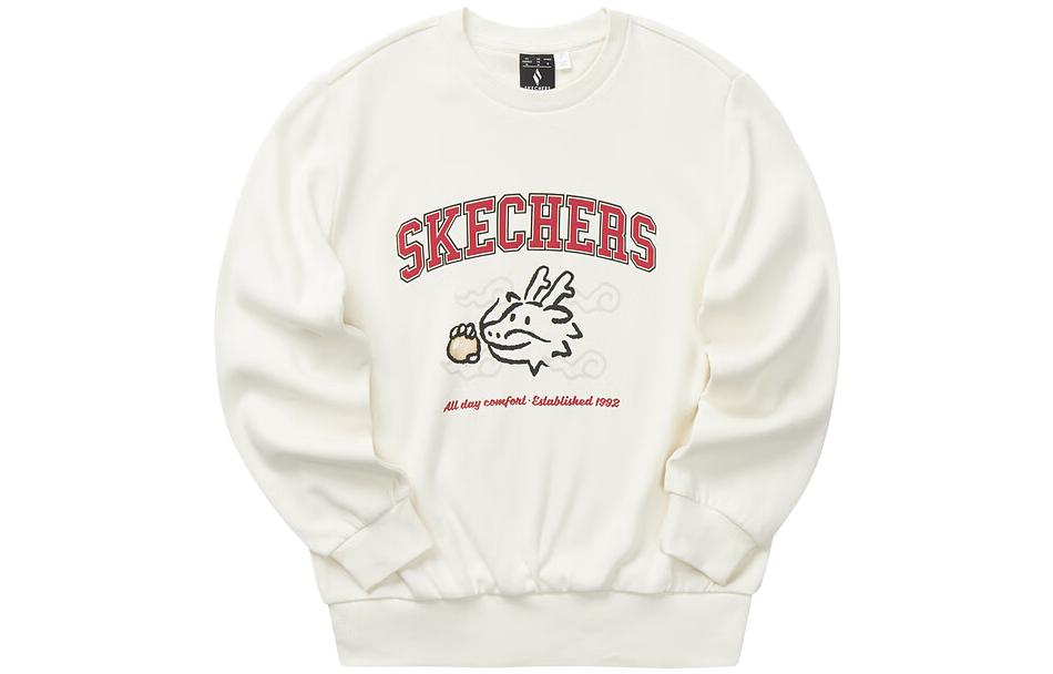 Свитер женский кремовый бежевый белый Skechers, Cream Beige White/00NA 
Свитер женский кремовый бежевый белый Skechers, Cream Beige White/00NA