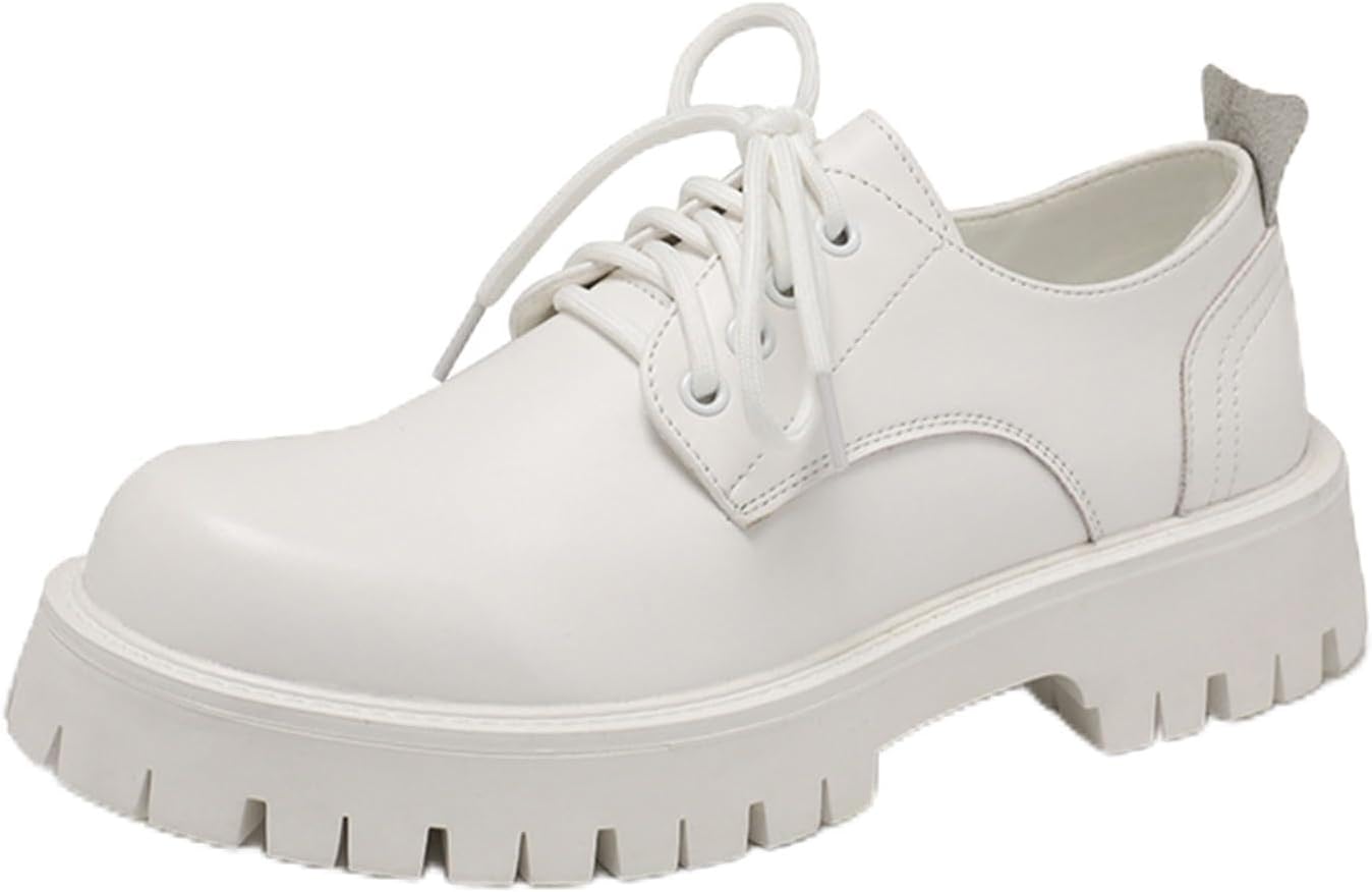 Мужские кожаные оксфорды на шнуровке с платформой, круглым носком, массивным каблуком и рифленой подошвой, повышающие рост, с мягкой подошвой, повседневные дерби Generic, белый
Мужские кожаные оксфорды на шнуровке с платформой, круглым носком, массивным каблуком и рифленой подошвой, повышающие рост, с мягкой подошвой, повседневные дерби Generic, белый