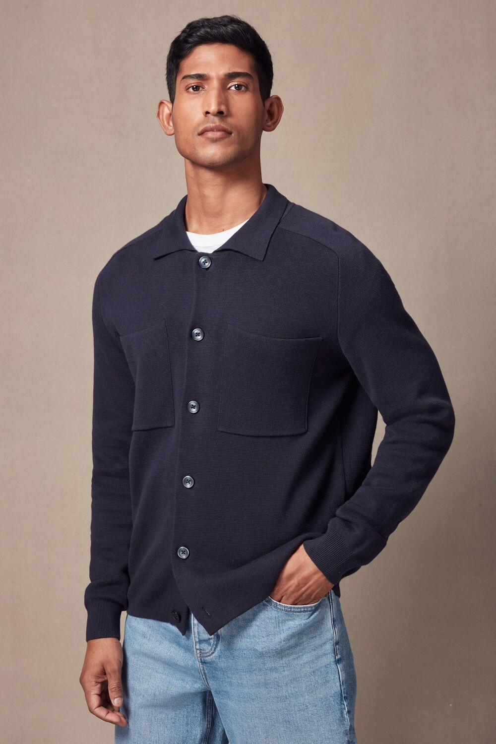 Свободная трикотажная кофта из 100% хлопка Next, синий
Свободная трикотажная кофта из 100% хлопка Next, синий