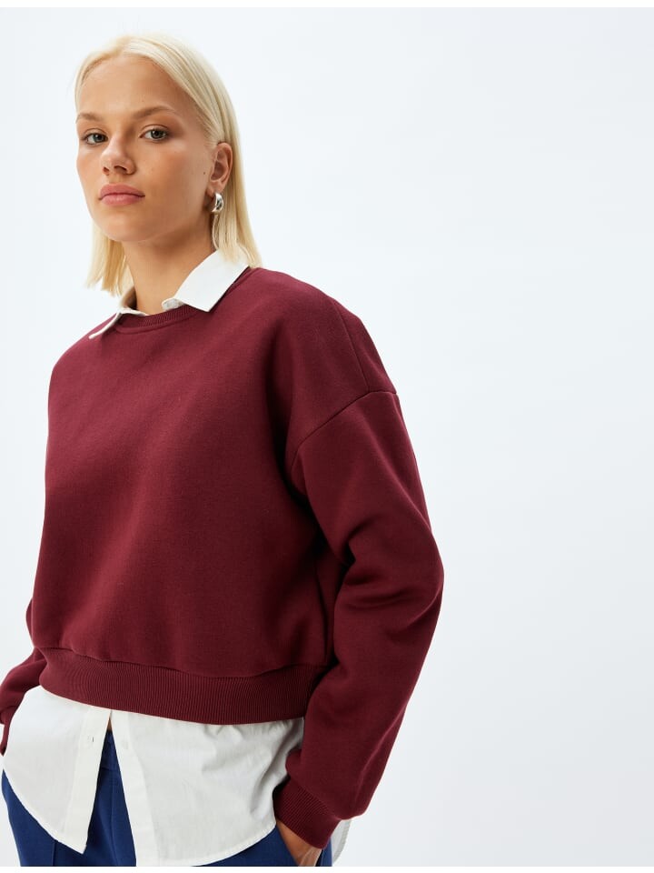 Толстовка KOTON Sweatshirt, цвет Bordo 
Толстовка KOTON Sweatshirt, цвет Bordo