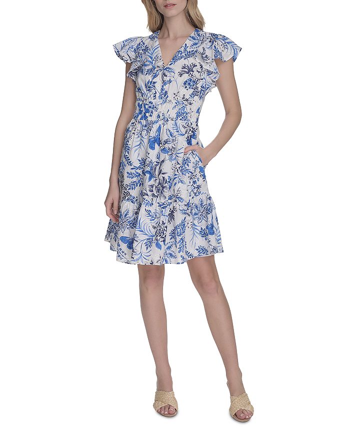 Платье с V-образным вырезом и расклешенными рукавами Eliza J, мультиколор
Платье с V-образным вырезом и расклешенными рукавами Eliza J, мультиколор