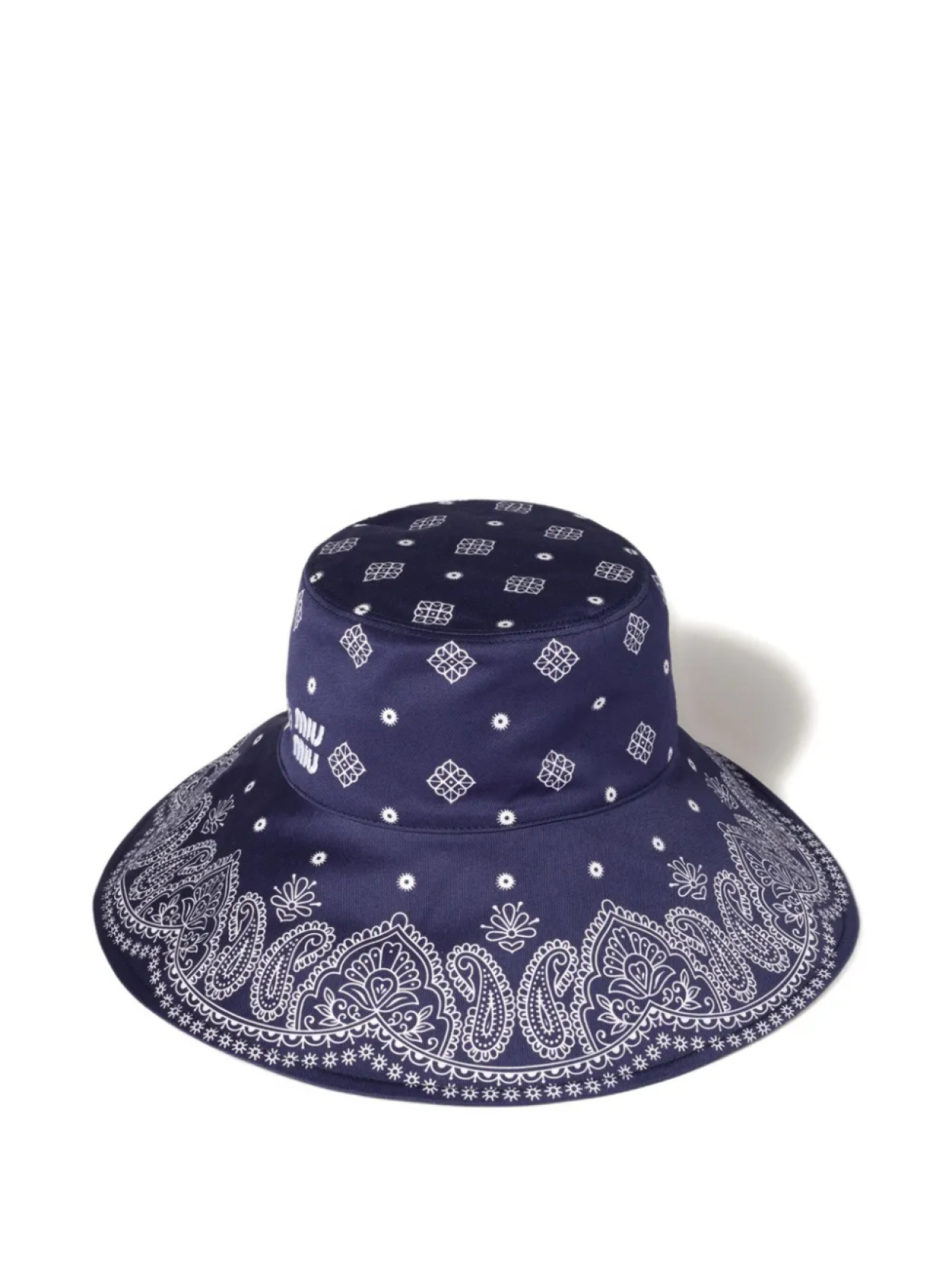 Miu Miu шляпа с принтом, синий
Miu Miu шляпа с принтом, синий