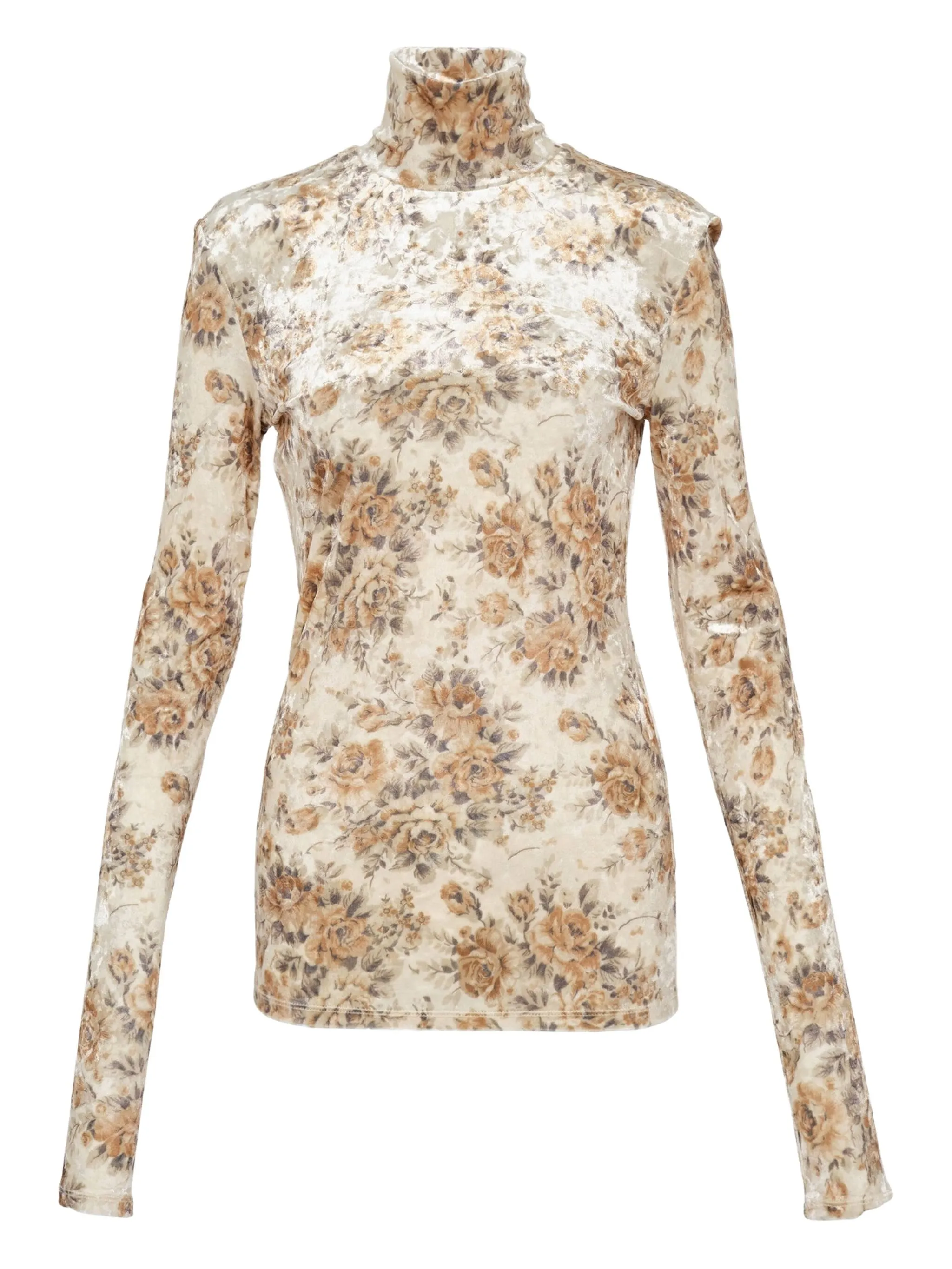 Водолазка с принтом Ganni, бежевый
Водолазка с принтом Ganni, бежевый