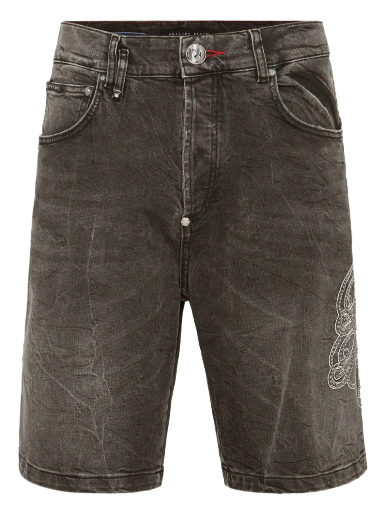Джинсовые шорты длиной до колена Philipp Plein, серый
Джинсовые шорты длиной до колена Philipp Plein, серый