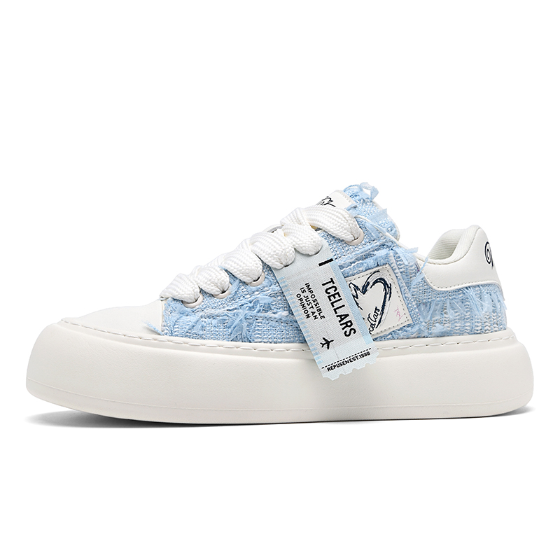 TCELLARS Стойкие к истиранию легкие низкие скейтерские кроссовки для мужчин с эффектом увеличения роста - деним бело-голубые, цвет Denim White Blue
TCELLARS Стойкие к истиранию легкие низкие скейтерские кроссовки для мужчин с эффектом увеличения роста - деним бело-голубые, цвет Denim White Blue