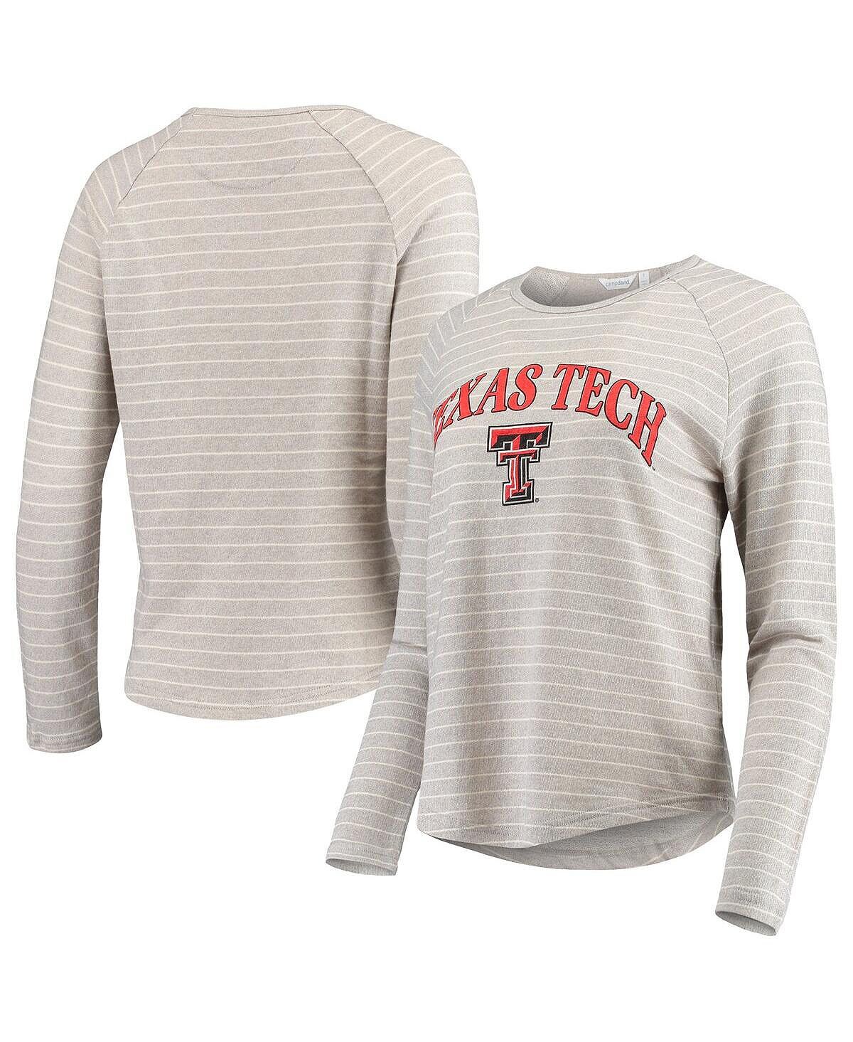 Женский серый пуловер с принтом реглан Texas Tech Red Raiders в морскую полоску, толстовка с принтом реглан Camp David
Женский серый пуловер с принтом реглан Texas Tech Red Raiders в морскую полоску, толстовка с принтом реглан Camp David