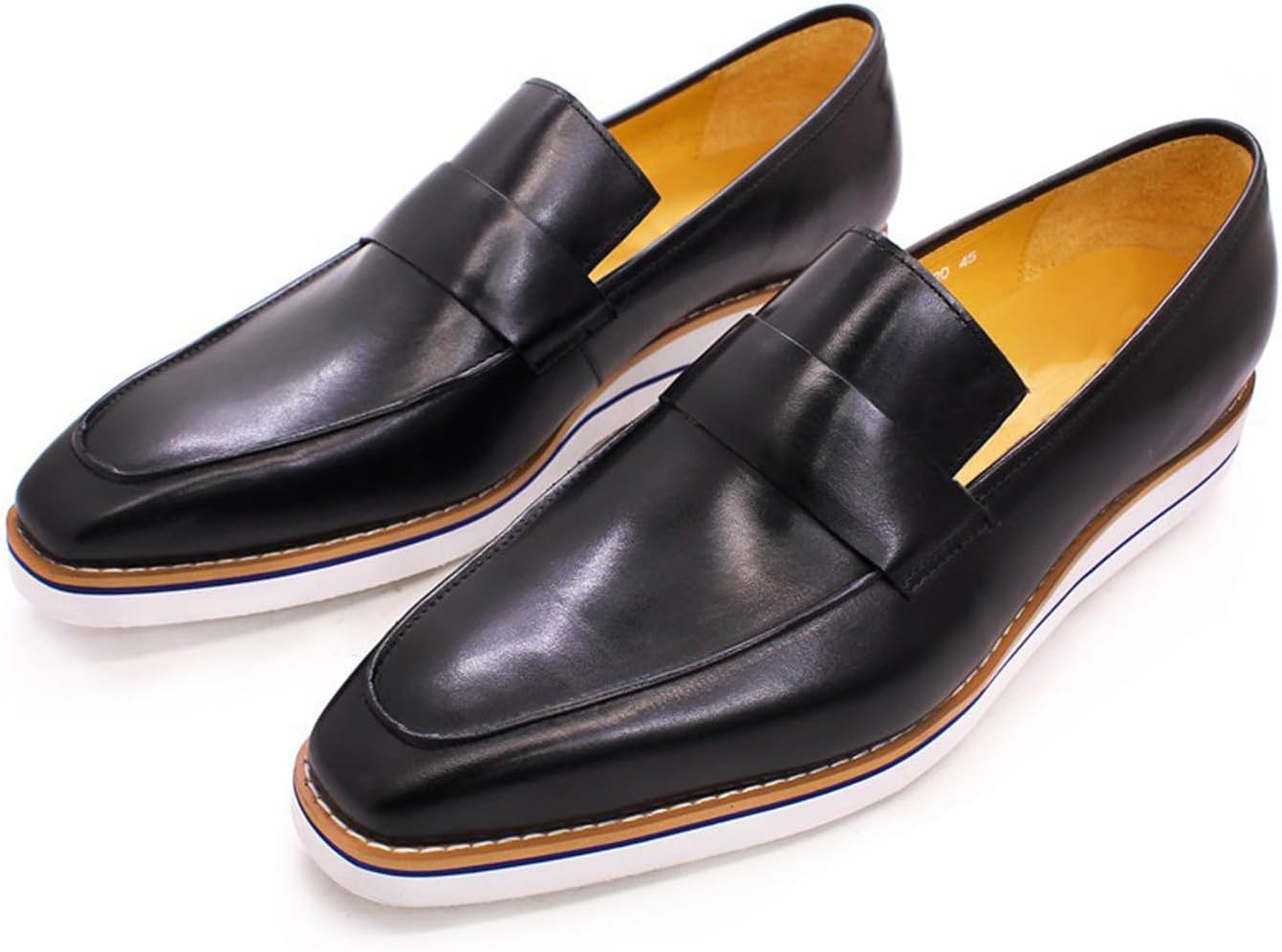 Мужские слипоны Santimon, повседневные туфли-лоферы с отделкой «пени», из натуральной кожи, легкие, на плоской подошве, для праздников, свадеб, деловых встреч, модные и удобные туфли-лодочки для мужчин, черный
Мужские слипоны Santimon, повседневные туфли-лоферы с отделкой «пени», из натуральной кожи, легкие, на плоской подошве, для праздников, свадеб, деловых встреч, модные и удобные туфли-лодочки для мужчин, черный