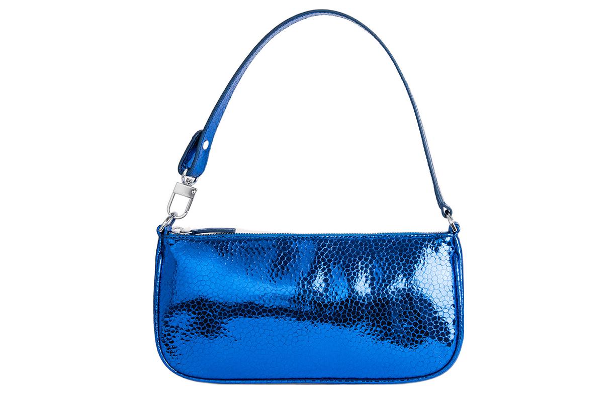 Сумка Rachel Goatskin Baguette через плечо среднего размера синяя By Far
Сумка Rachel Goatskin Baguette через плечо среднего размера синяя By Far