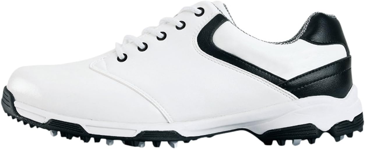 Водонепроницаемые гольф-туфли PGM с шипами для мужчин, противоскользящие, белый
Водонепроницаемые гольф-туфли PGM с шипами для мужчин, противоскользящие, белый