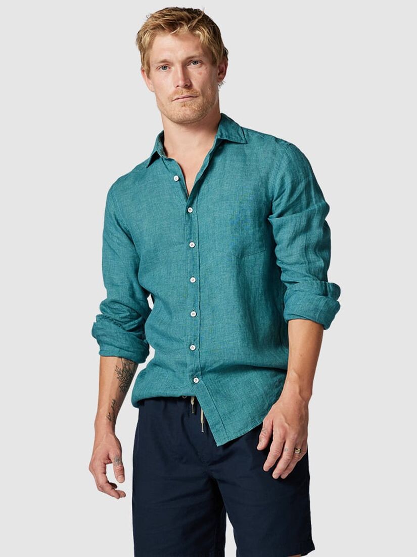 Рубашка приталенного кроя с длинными рукавами Coromandel Rodd & Gunn, саванна 
Рубашка приталенного кроя с длинными рукавами Coromandel Rodd & Gunn, саванна