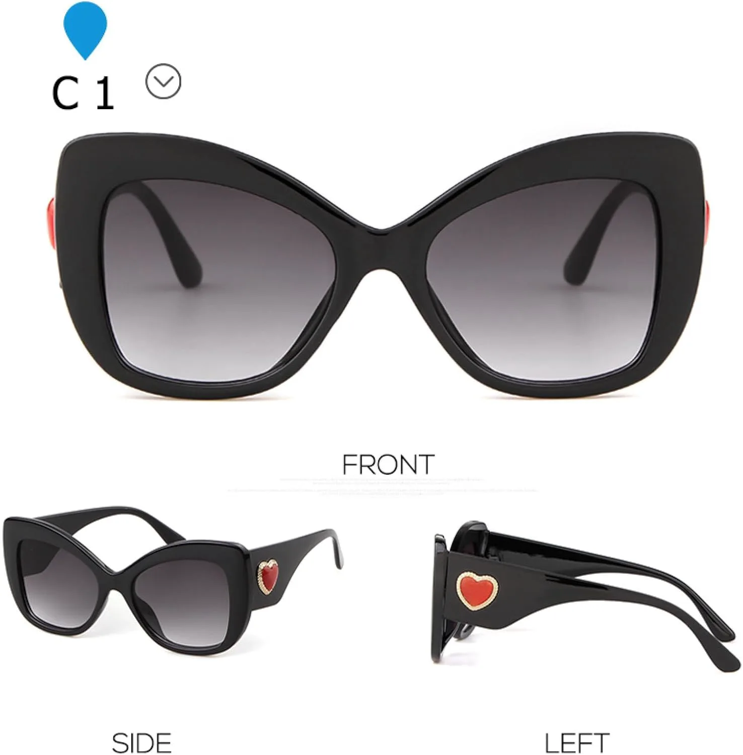 Винтажные солнцезащитные очки «кошачий глаз» для женщин, ретро-стиль, с цветочным и сердечным декором, квадратные зеркальные солнцезащитные очки WNCKSQ, C1
Винтажные солнцезащитные очки «кошачий глаз» для женщин, ретро-стиль, с цветочным и сердечным декором, квадратные зеркальные солнцезащитные очки WNCKSQ, C1