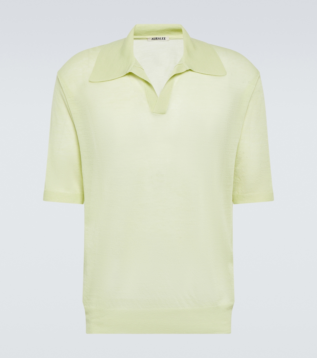 Свитер-поло из шерсти и шелка Auralee, Lime Yellow
Свитер-поло из шерсти и шелка Auralee, Lime Yellow