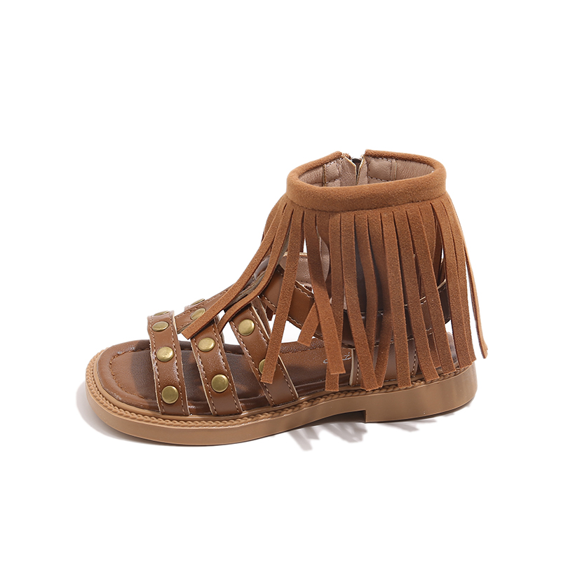 Детские сандалии с высоким берцем SUPEREDGE, коричневый 
Детские сандалии с высоким берцем SUPEREDGE, коричневый