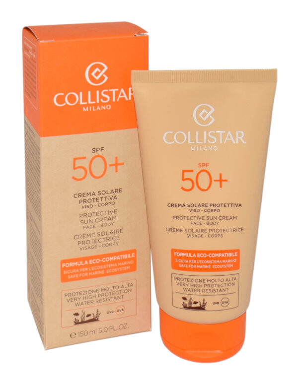 Collistar, Protective Sun Cream Face Body Spf 50+, Крем для лица, 150мл
Collistar, Protective Sun Cream Face Body Spf 50+, Крем для лица, 150мл