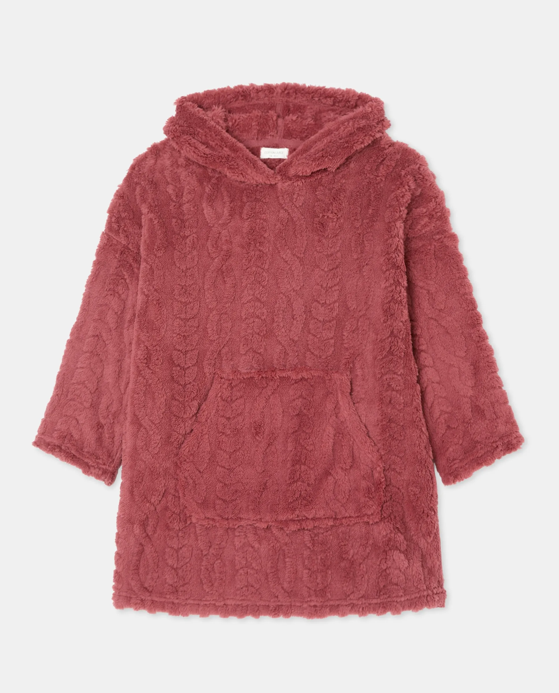 Однотонный халат с карманом-кенгуру для девочек Cotton Juice, малиновый
Однотонный халат с карманом-кенгуру для девочек Cotton Juice, малиновый