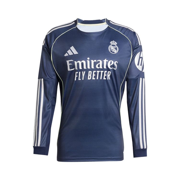 Джерси adidas Real Madrid 25/26 Long Sleeve Away Jersey, Legend Ink 
Джерси adidas Real Madrid 25/26 Long Sleeve Away Jersey, Legend Ink