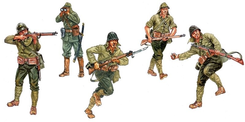 Italeri, Набор коллекционных фигурок, Японская пехота времен Второй мировой войны.
Italeri, Набор коллекционных фигурок, Японская пехота времен Второй мировой войны.