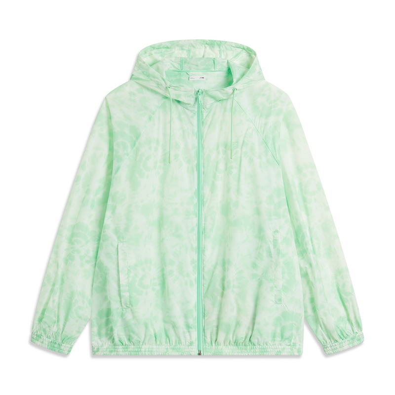 LINING Женское универсальное тренч для защиты от солнца, Cooling Green All over Print AFDU672-1 
LINING Женское универсальное тренч для защиты от солнца, Cooling Green All over Print AFDU672-1