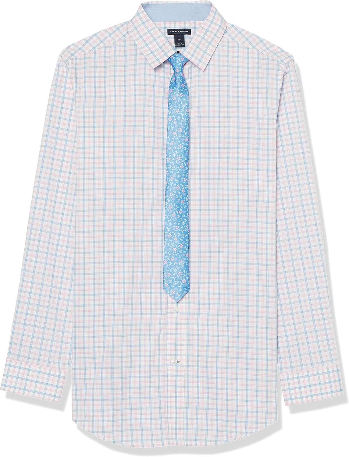 Рубашка Tommy Hilfiger для мальчиков с длинными рукавами, прямым галстуком, воротником на пуговицах и манжетами на рукавах, Prism Pink/Plaid
Рубашка Tommy Hilfiger для мальчиков с длинными рукавами, прямым галстуком, воротником на пуговицах и манжетами на рукавах, Prism Pink/Plaid