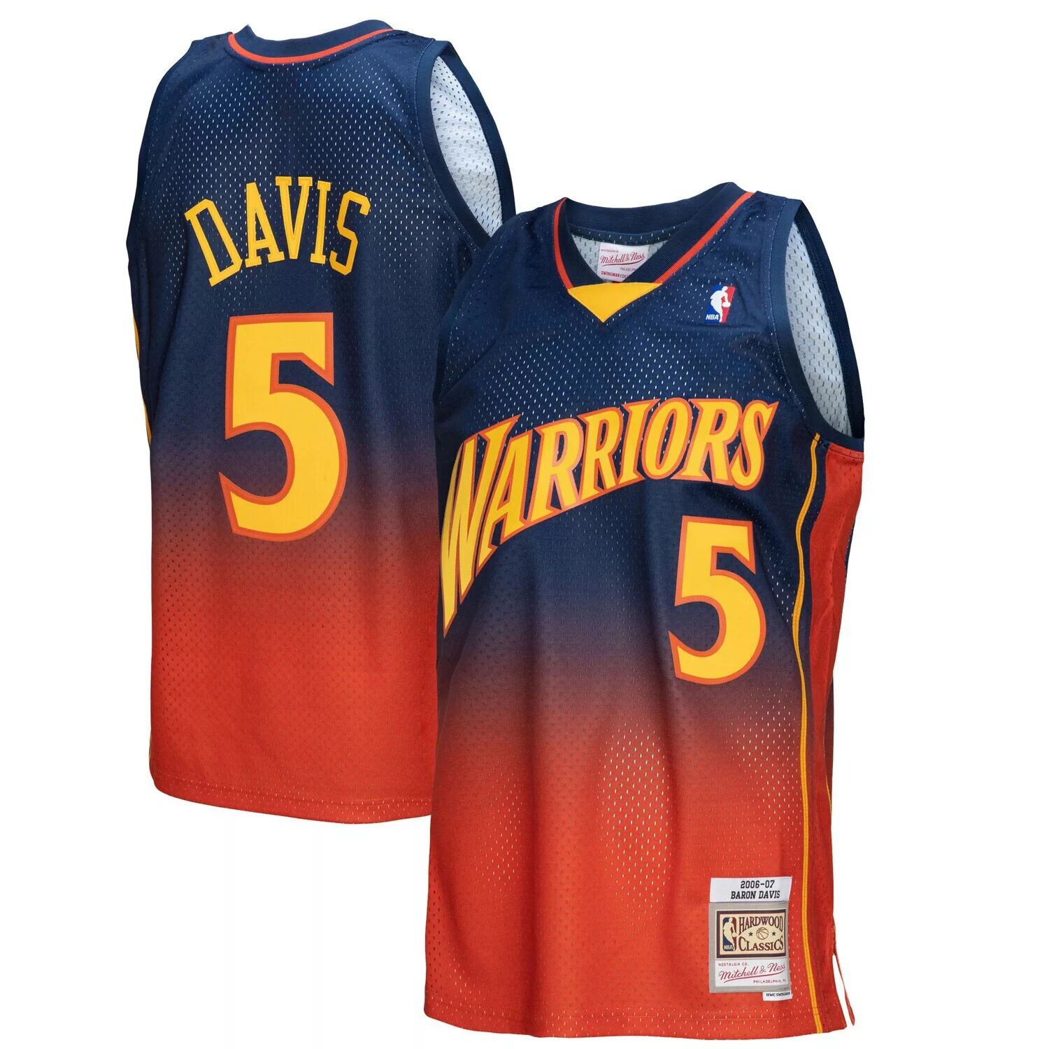 Мужская футболка Mitchell & Ness Baron Davis темно-синего/оранжевого цвета Golden State Warriors 2006/07 Hardwood Classics Fadeaway Swingman Player, Синий, Мужская футболка Mitchell & Ness Baron Davis темно-синего/оранжевого цвета Golden State Warriors 20
Мужская футболка Mitchell & Ness Baron Davis темно-синего/оранжевого цвета Golden State Warriors 2006/07 Hardwood Classics Fadeaway Swingman Player, Синий, Мужская футболка Mitchell & Ness Baron Davis темно-синего/оранжевого цвета Golden State Warriors 20