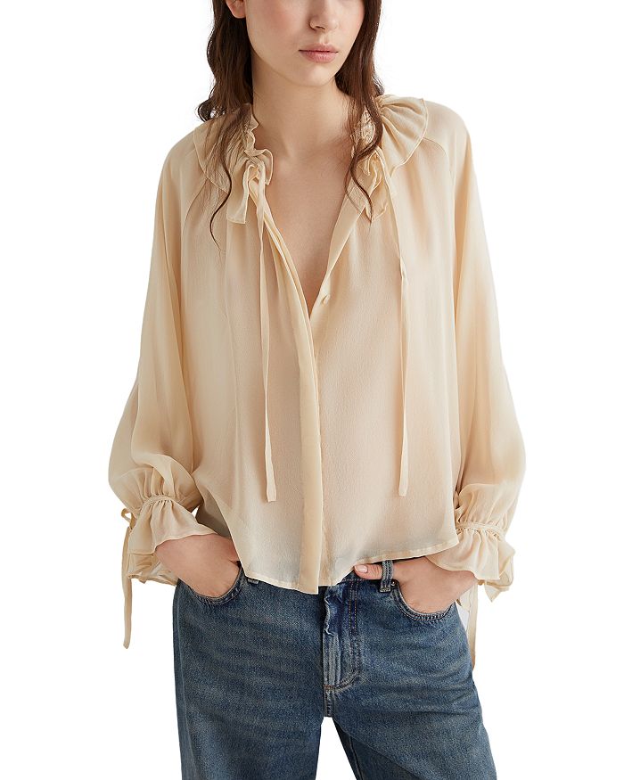 Шелковая рубашка Nuoto Marella, коричневый/бежевый 
Шелковая рубашка Nuoto Marella, коричневый/бежевый