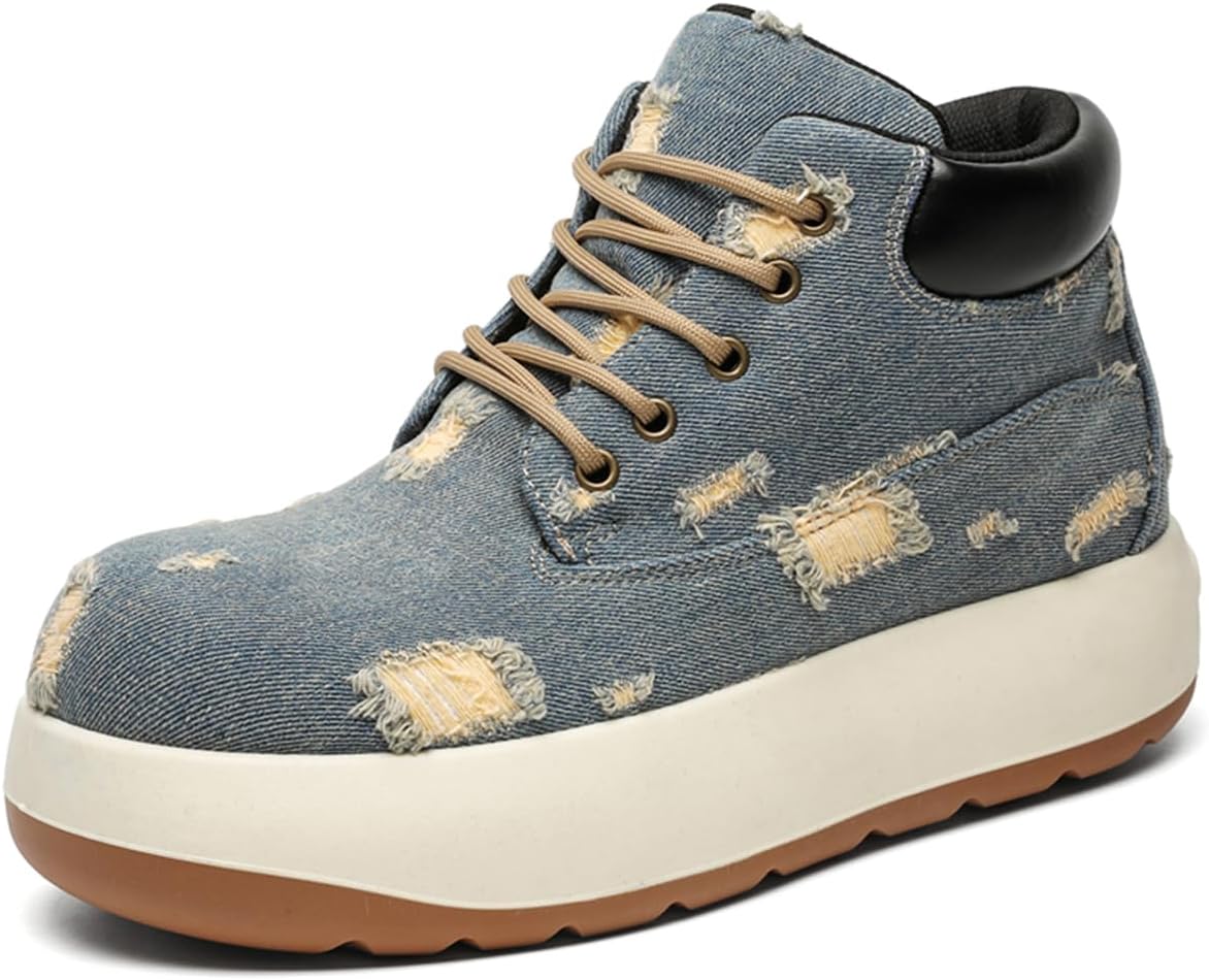 Мужские модные ботинки на щиколотку, удобные, с шнуровкой, высокие повседневные туфли, объемная подошва для ежедневной носки Zhoupulp, синий
Мужские модные ботинки на щиколотку, удобные, с шнуровкой, высокие повседневные туфли, объемная подошва для ежедневной носки Zhoupulp, синий
