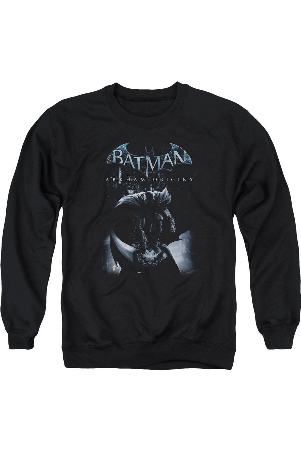 Толстовка Batman Arkham Origins с изображением кота для взрослых и круглым вырезом Gildan, черный
Толстовка Batman Arkham Origins с изображением кота для взрослых и круглым вырезом Gildan, черный