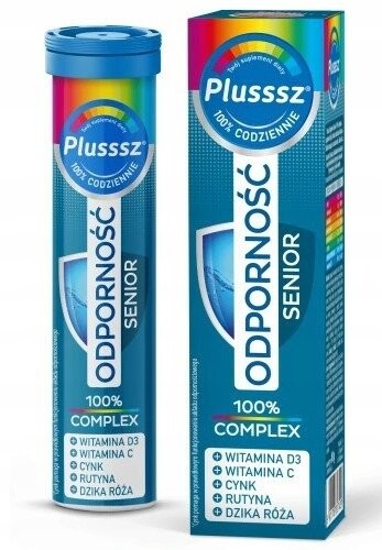 Plusssz Immunity Senior 100% Комплекс, Добавка , шипучие таблетки, 20 шт. Polski Lek S.A.
Plusssz Immunity Senior 100% Комплекс, Добавка , шипучие таблетки, 20 шт. Polski Lek S.A.