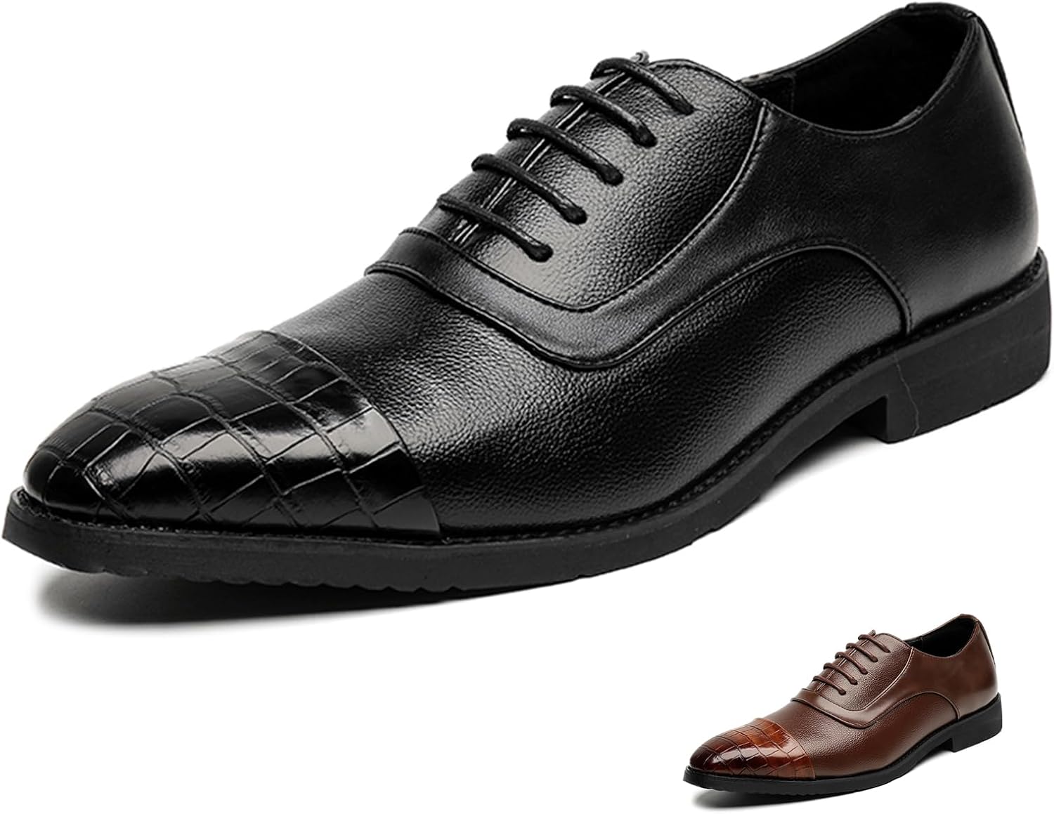 Мужские оксфорды с закрытым мыском, с отделкой принтом, кожаные, на шнуровке, низкие, деловые формальные и повседневные дерби-оксфорды Ptnoka, черный
Мужские оксфорды с закрытым мыском, с отделкой принтом, кожаные, на шнуровке, низкие, деловые формальные и повседневные дерби-оксфорды Ptnoka, черный