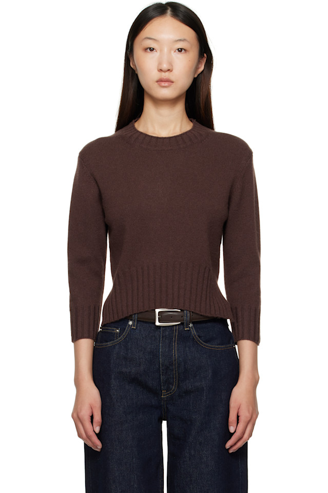 Мора LDS укороченный кашемировый свитер Loulou De Saison, коричневый
Мора LDS укороченный кашемировый свитер Loulou De Saison, коричневый