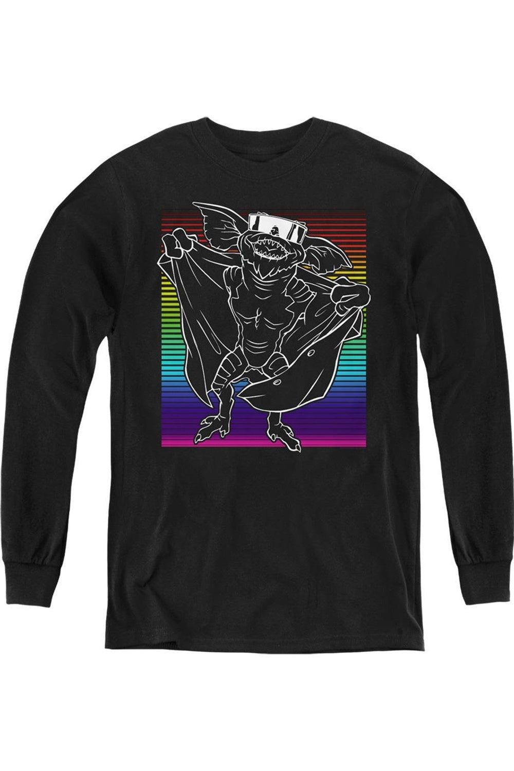 Gremlins Крутой градиентный молодежный свитшот с длинным рукавом Gildan, черный
Gremlins Крутой градиентный молодежный свитшот с длинным рукавом Gildan, черный