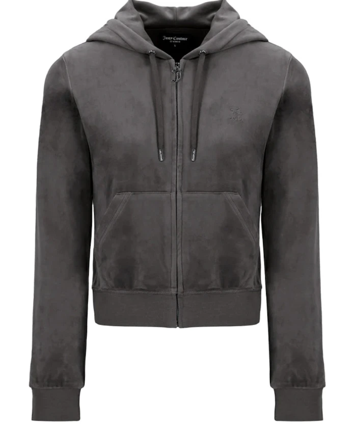 Классическая велюровая куртка Robertson на молнии Juicy Couture, серый
Классическая велюровая куртка Robertson на молнии Juicy Couture, серый