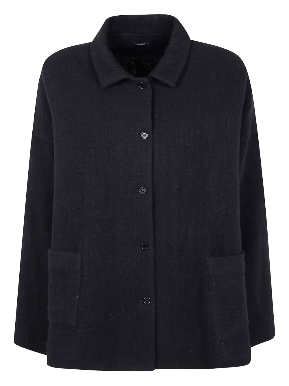 Жакет на пуговицах с накладными карманами Apuntob, черный
Жакет на пуговицах с накладными карманами Apuntob, черный