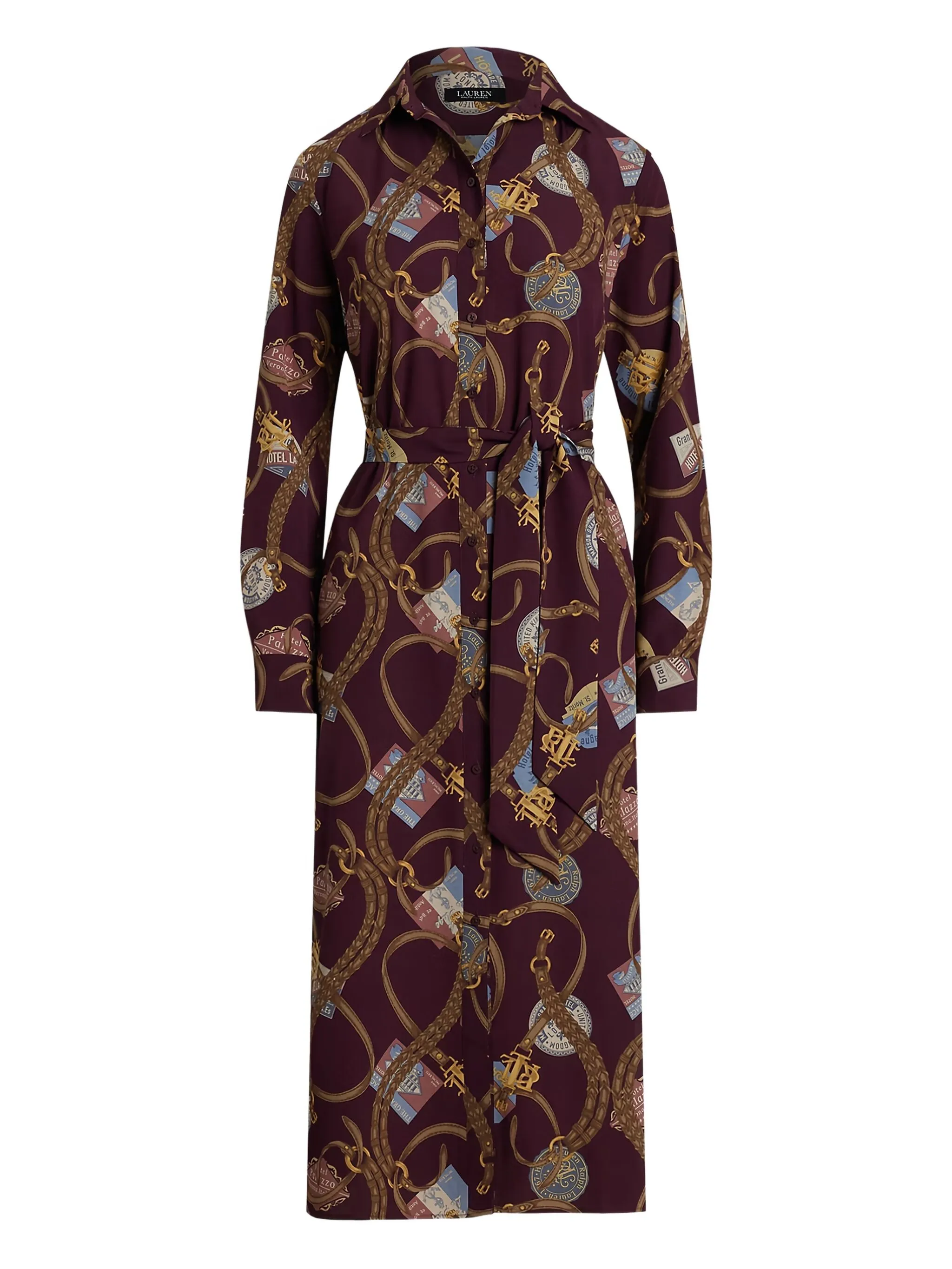 Платье-рубашка миди на пуговицах Lauren Ralph Lauren, фиолетовый
Платье-рубашка миди на пуговицах Lauren Ralph Lauren, фиолетовый