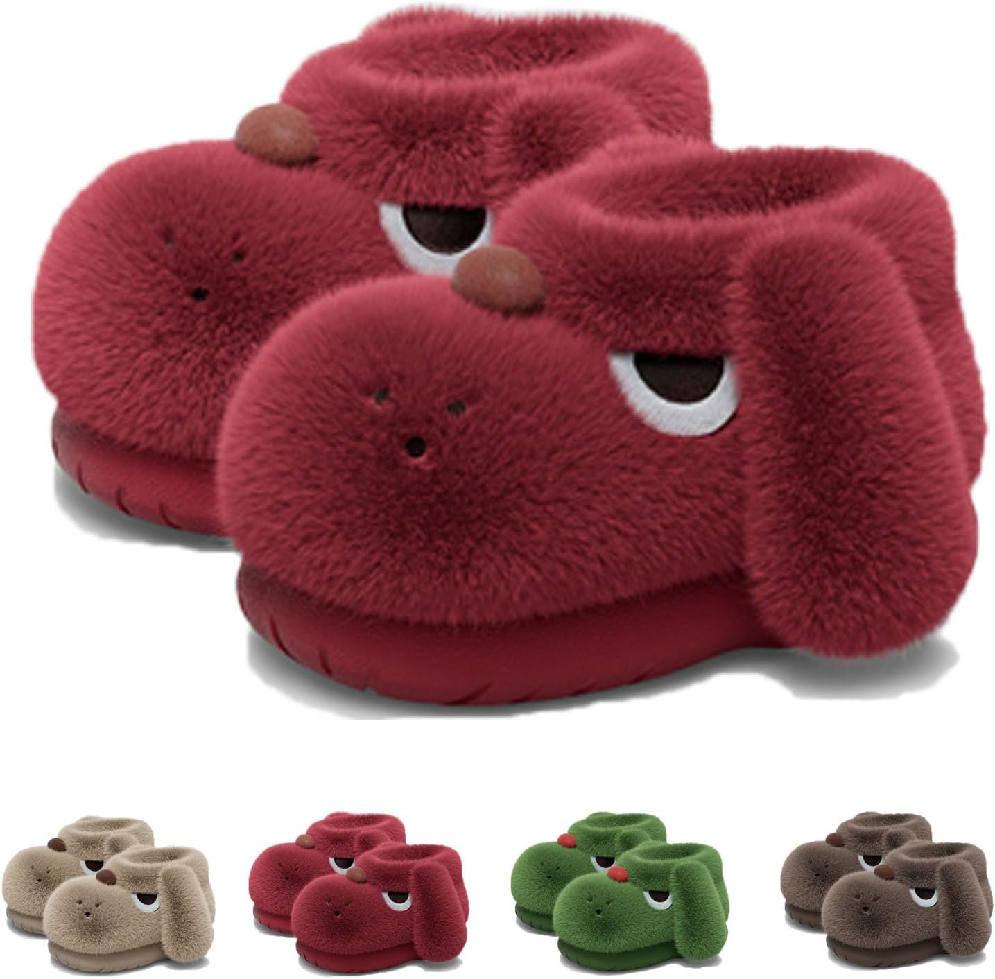 Тапочки Zureto Cute с 3D собакой для женщин и мужчин, пушистые милые тапочки с изображением собаки для дома и улицы, с нескользящей подошвой, забавная домашняя обувь, розовый
Тапочки Zureto Cute с 3D собакой для женщин и мужчин, пушистые милые тапочки с изображением собаки для дома и улицы, с нескользящей подошвой, забавная домашняя обувь, розовый