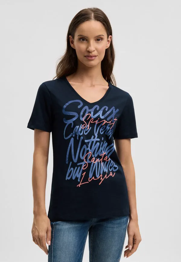 Футболка с принтом и принтом mit vausschnitt Soccx, Blue Navy, Синий, Футболка с принтом и принтом mit vausschnitt Soccx, Blue Navy
Футболка с принтом и принтом mit vausschnitt Soccx, Blue Navy, Синий, Футболка с принтом и принтом mit vausschnitt Soccx, Blue Navy