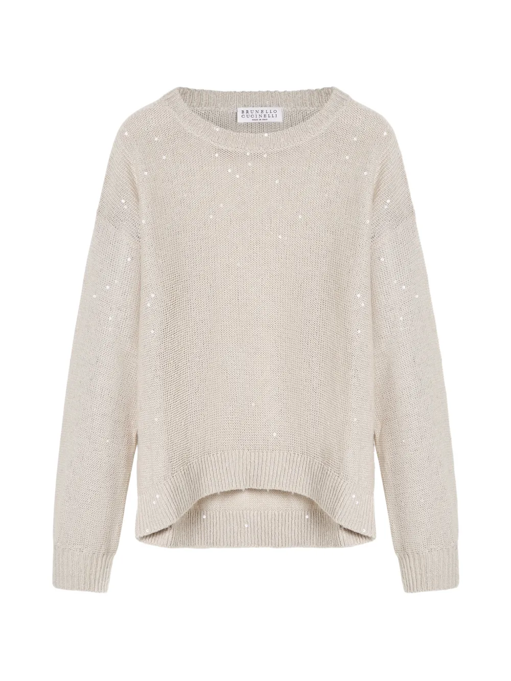 Свитер из льна и шелка Diamond Yarn Brunello Cucinelli Kids, бежевый
Свитер из льна и шелка Diamond Yarn Brunello Cucinelli Kids, бежевый