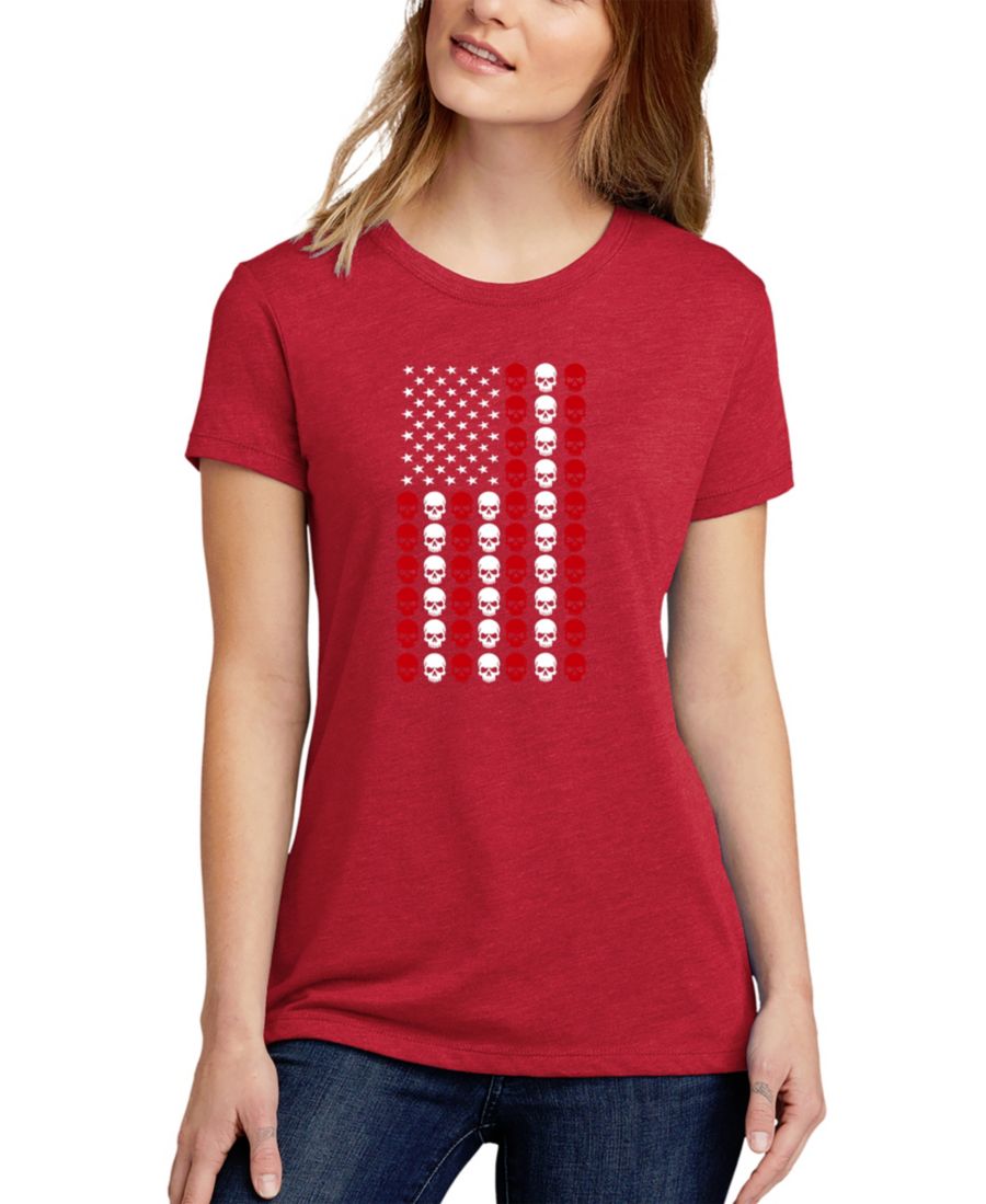 Женская футболка с круглым вырезом и изображением черепа и флага LA Pop Art, Red, Красный, Женская футболка с круглым вырезом и изображением черепа и флага LA Pop Art, Red
Женская футболка с круглым вырезом и изображением черепа и флага LA Pop Art, Red, Красный, Женская футболка с круглым вырезом и изображением черепа и флага LA Pop Art, Red