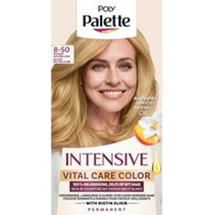 Краска для волос Poly Palette Vital Care 8-50 Medium Golden Blonde
Краска для волос Poly Palette Vital Care 8-50 Medium Golden Blonde