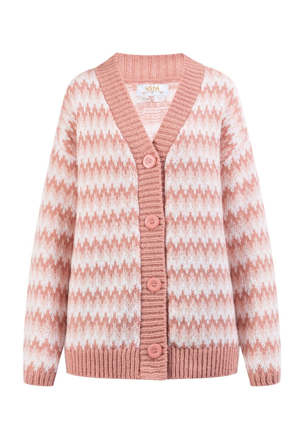 Вязаный кардиган Usha, розовый/светло-розовый
Вязаный кардиган Usha, розовый/светло-розовый